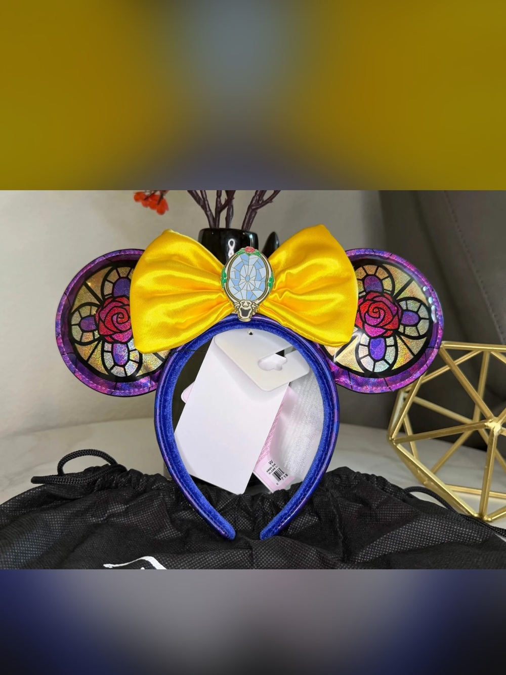 NWT Disney Loungefly Stained Glass Belle Ears - Amazon Exclusive LE 1100